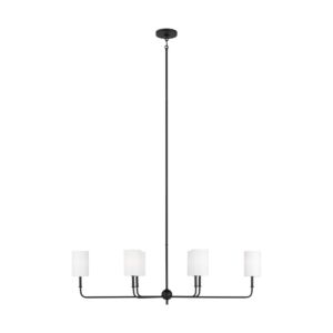 Foxdale 6-Light LED Chandelier in Midnight Black