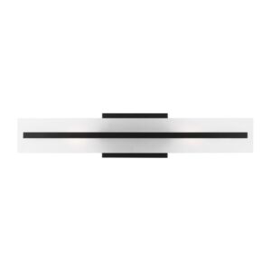 Dex 2-Light LED Bathroom Vanity Light Wall Sconce in Midnight Black