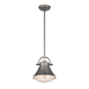 Urbanite 1-Light Mini Pendant in Weathered Zinc