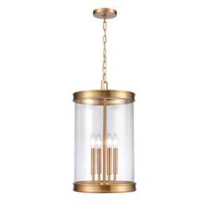 Mendoza 4-Light Pendant in Brushed Gold