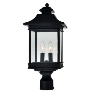 Cleveland 2-Light Outdoor Lantern Head in Black