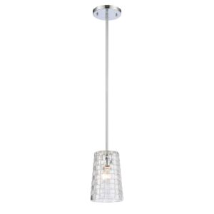 Lightweave 1-Light Mini Pendant in Polished Nickel