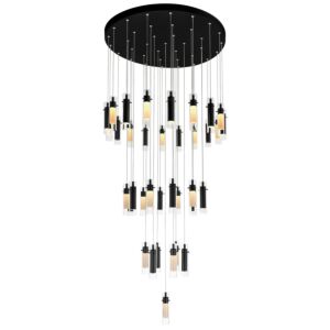 Olinda LED Chandelier in Black