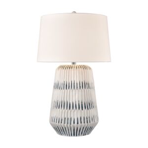 Devon 1-Light Table Lamp in White