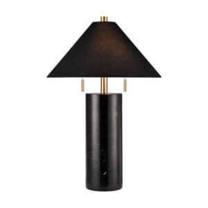 Blythe 2-Light Table Lamp in Black