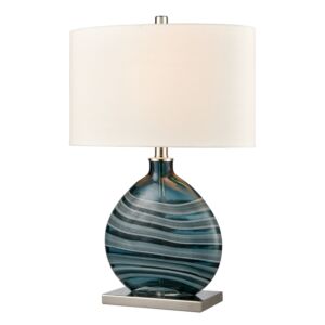 Portview 1-Light Table Lamp in Teal