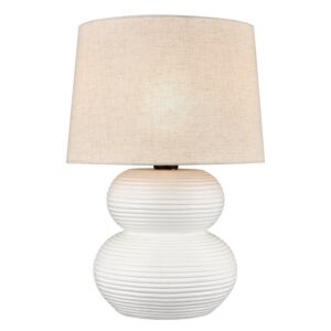 Phillipa 1-Light Table Lamp in Matte White