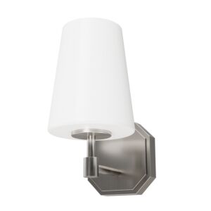 Hunter Nolita 1-Light Wall Sconce in Brushed Nickel