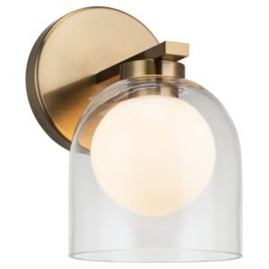 Derbishone 1-Light Wall Sconce in Aged Gold Brass