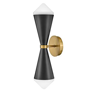 Betty 2-Light LED Wall Sconce in Black