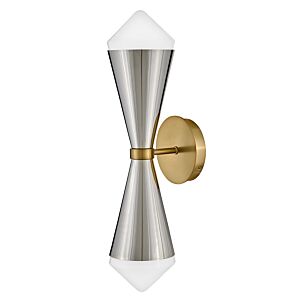 Betty 2-Light LED Wall Sconce in Polished Nickel