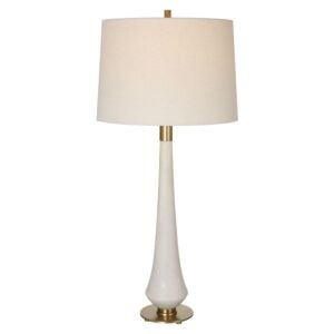 Marille 1-Light Table Lamp in Brushed Brass