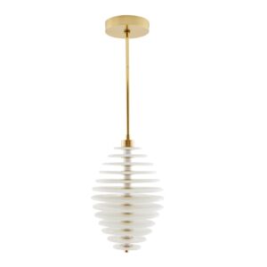 Penelope 1-Light Pendant in Clear Seedy