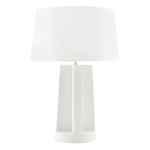 Riverton 1-Light Table Lamp in Ivory