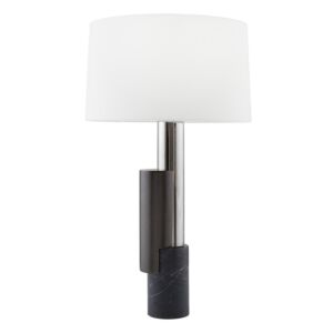 Pepperdine 1-Light Table Lamp in Black