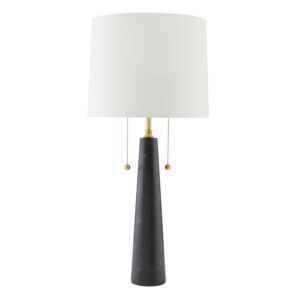 Sidney 2-Light Table Lamp in Black