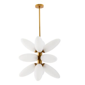 Starling 12-Light Chandelier in Brushed Brass