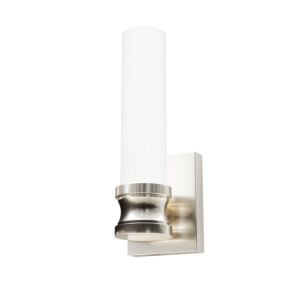 Hunter Lenlock 1-Light Wall Sconce in Brushed Nickel