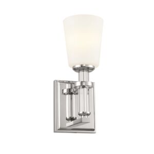 Rosalind 1-Light Wall Sconce in Polished Nickel