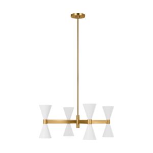 Albertine 8-Light Chandelier in Matte White