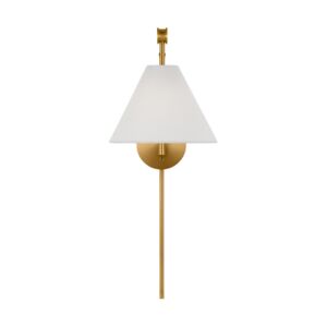 Remy 1-Light Bathroom Vanity Light Fixture in Burnished Brass