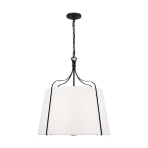 Leander 4-Light Pendant in Smith Steel