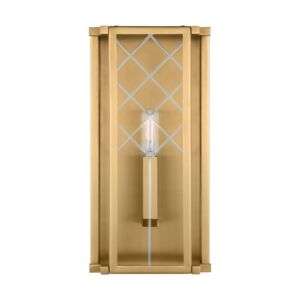 Erro 1-Light Wall Sconce in Burnished Brass