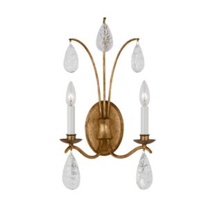 Shannon 2-Light Wall Sconce in Antique Gild