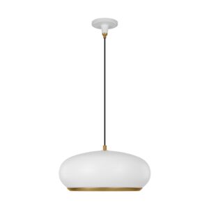 Clasica 1-Light Pendant in Matte White