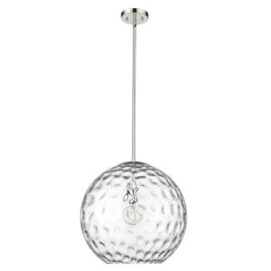 Mackenzie 1-Light Pendant Light in Polished Nickel 
