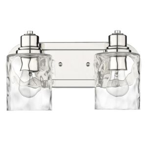 Lumley 2-Light Bathroom Vanity Light in Polished Nickel