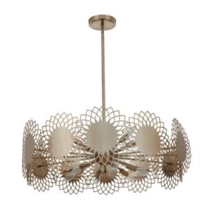 Kalco Helia  32" Pendant in Brushed Champagne Gold