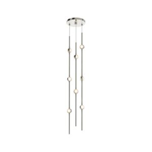 Constellation 8-Light LED Pendant in Satin Nickel