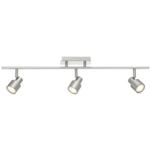 Lincoln 3-Light LED Track in Brushed Steel