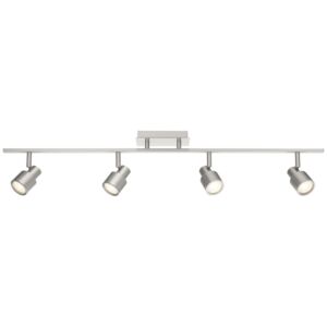 Lincoln 4-Light LED Track in Brushed Steel