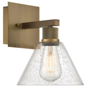 Port Nine Martini 1-Light LED Wall Sconce in Antique Brushed Brass