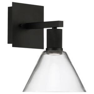 Port Nine Martini 1-Light LED Wall Sconce in Matte Black