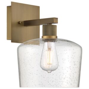 Port Nine Chardonnay 1-Light LED Wall Sconce in Antique Brushed Brass