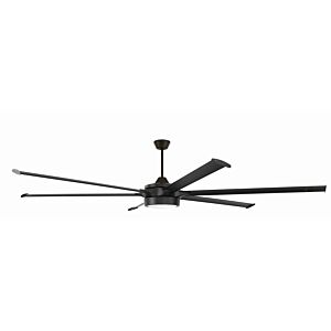 Pro st 102 113.81" 1-Light 102" Ceiling Fan in Flat Black