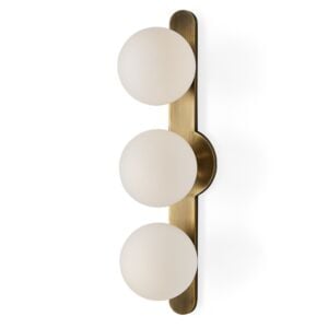 Droplet, 3-Light Wall Sconce in Antique Brass