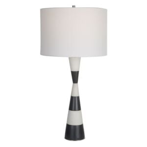 Bandeau 1-Light Table Lamp in Polished Nickel