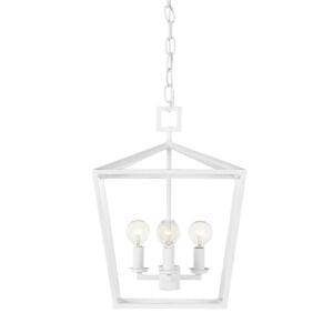 Denison 4-Light Chandelier in Gesso White