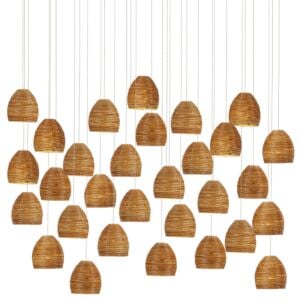 Beehive 30-Light Pendant in Natural