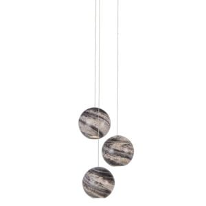 Palatino 3-Light Pendant in Earth with Speckles