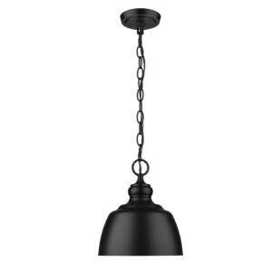 Holmes BLK 1-Light Mini Pendant in Matte Black