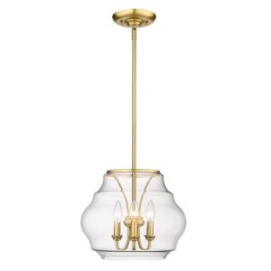 Annette 3-Light Pendant in Brushed Champagne Bronze