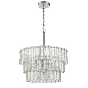 Museo 9-Light Pendant in Brushed Polished Nickel