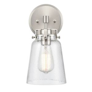 Amberose 1-Light Wall Sconce in Brushed Nickel