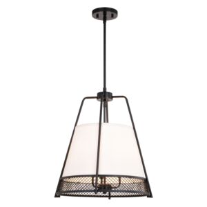 Benton 3-Light Pendant in Matte Black