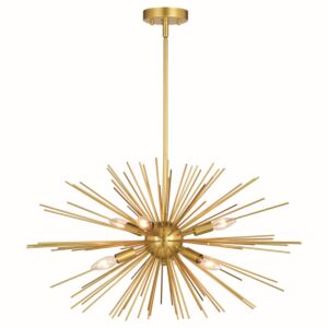 Nikko 6-Light Pendant in Gold